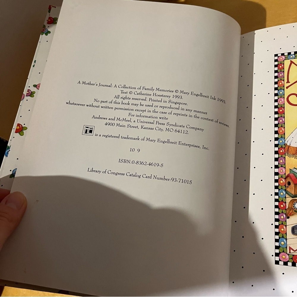 A Mother's Journal: A Collection of Family Memories by Mary Engelbreit NEW 90’s - Picture 3 of 7